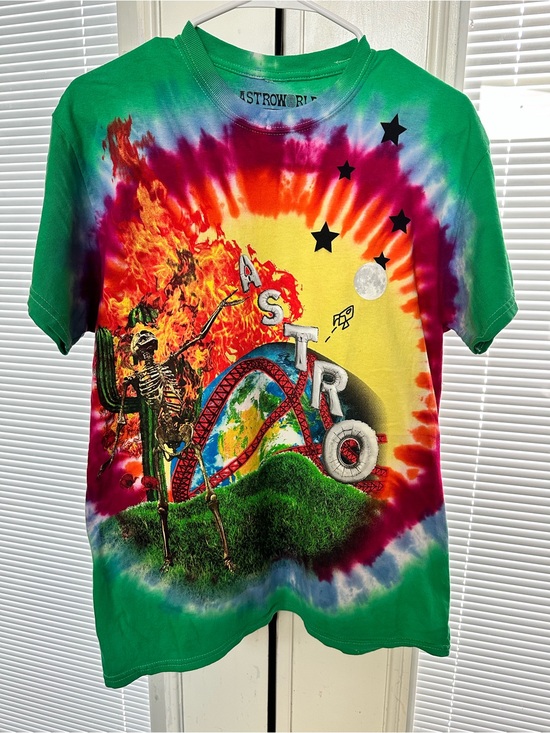 Cactus Jack by Travis Scott Other - Travis Scott Astroworld Smiley Tie-Dye Graphic T-Shirt